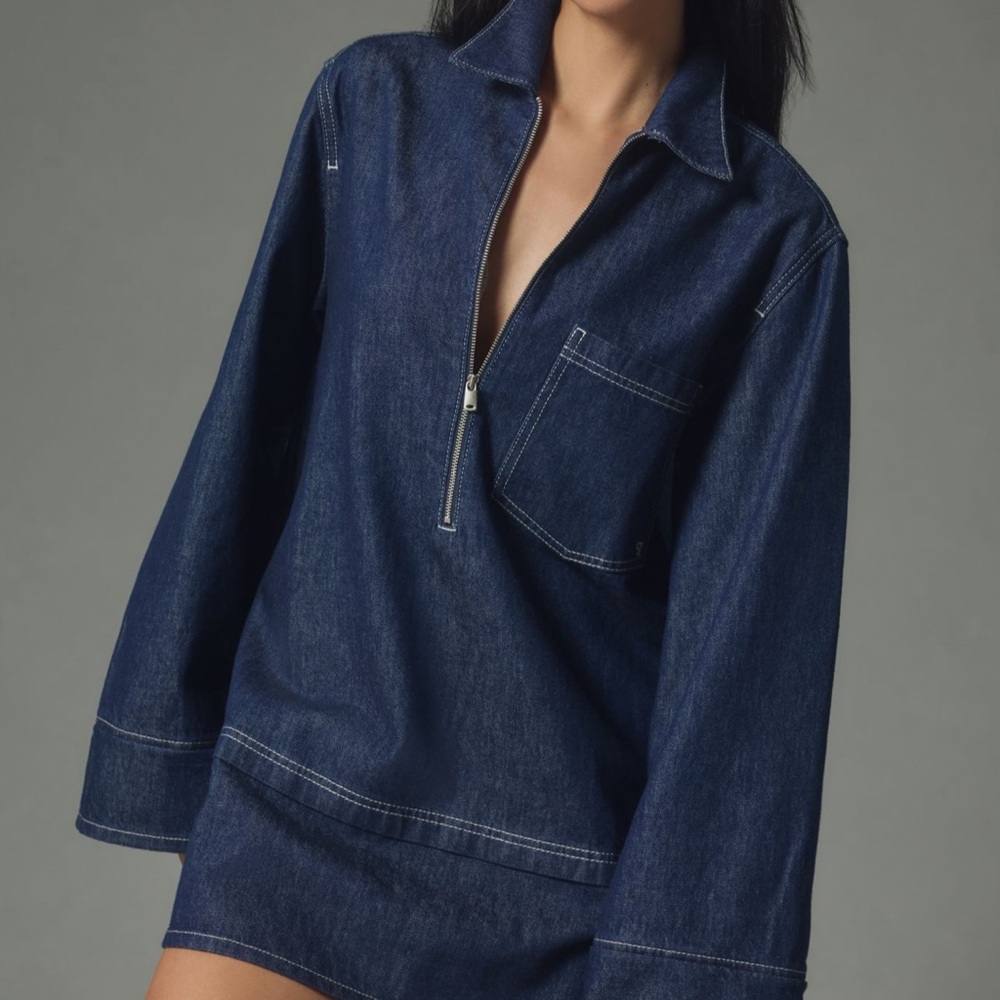 Anthropologie Denim Shift Dress